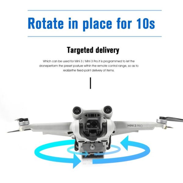 DJI Mini 3 / Mini 3 Pro STARTRC Air-Dropping System Thrower Parabolic Bracket (Grey) - Image 6