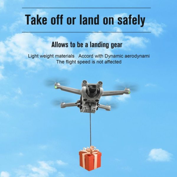 DJI Mini 3 / Mini 3 Pro STARTRC Air-Dropping System Thrower Parabolic Bracket (Grey) - Image 7