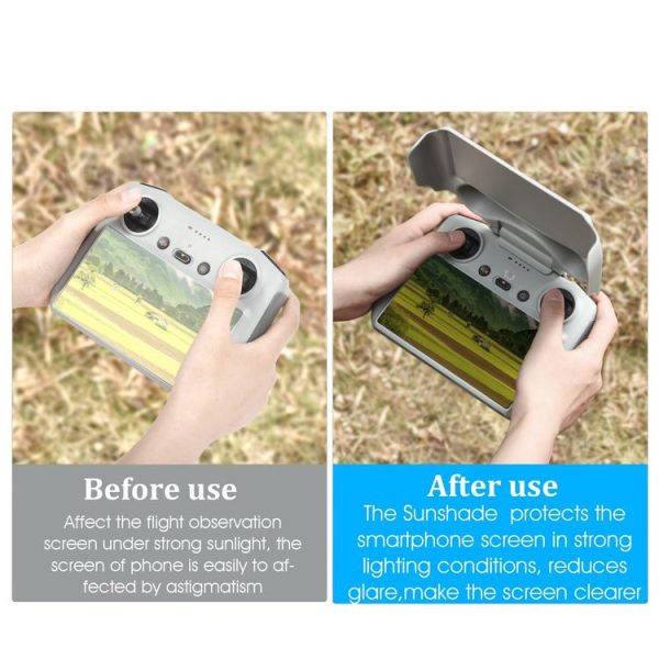 DJI RC STARTRC Remote Control Sunshade Protection Cover (Grey) - Image 4