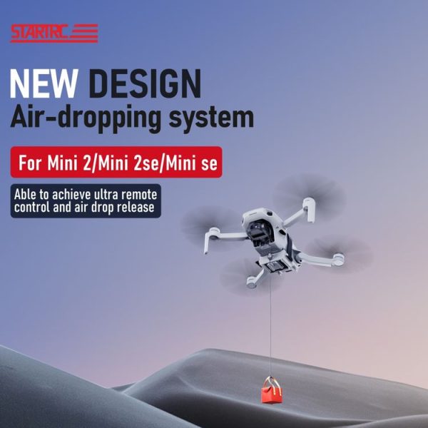 DJI Mini 2 / Mini 2 SE / Mini 3 / Pro STARTRC Air-Dropping System Thrower Parabolic Bracket (Grey) - Image 3
