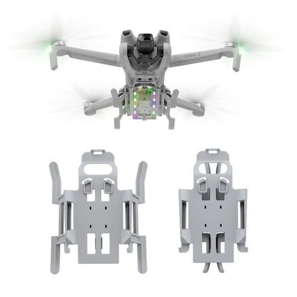 DJI Mini 3 STARTRC LED Light Folding Anti-fall Heightened Landing Gear Training Rack (Grey)