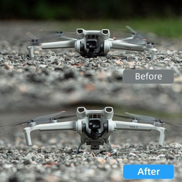 DJI Mini 3 STARTRC LED Light Folding Anti-fall Heightened Landing Gear Training Rack (Grey) - Image 6