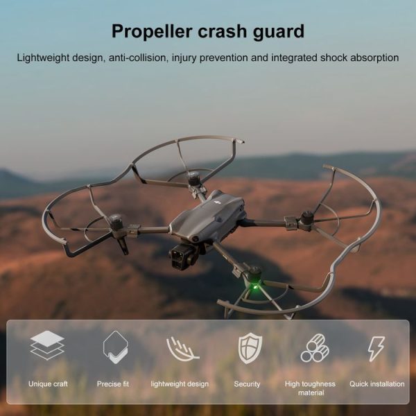 DJI Air 3 STARTRC Drone Propeller Protective Guard Anti-collision Ring (Grey) - Image 4