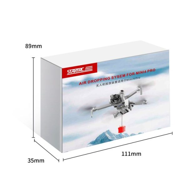 DJI Mini 4 Pro STARTRC Magnetic Air-Dropping System Thrower Parabolic Bracket (Grey) - Image 6