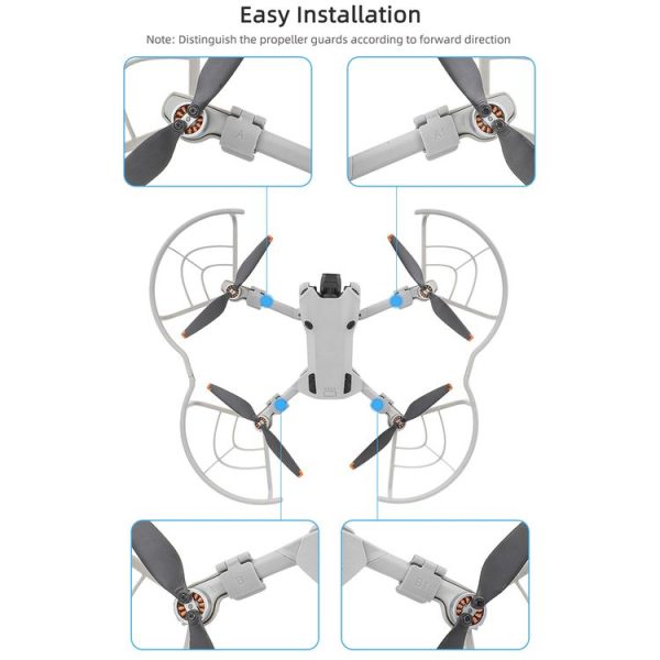 DJI Mini 4 Pro Sunnylife N4P-KC712 Drone Propeller Protective Guard Anti-collision Ring (Grey) - Image 8