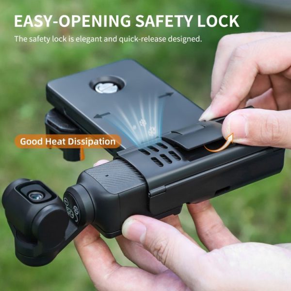 DJI OSMO Pocket 3 Sunnylife OP3-AD744 Expanded Phone Clamp Holder with Storage Case (Black) - Image 10