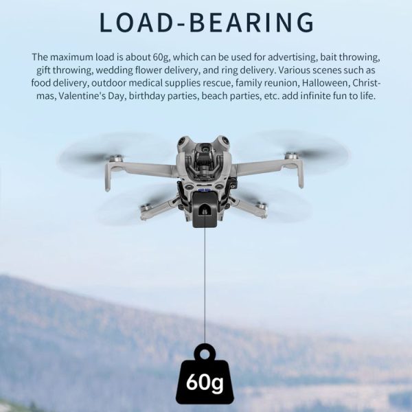 DJI Mini 4 Pro STARTRC LED Light Air-Dropping System Thrower Parabolic - Image 4