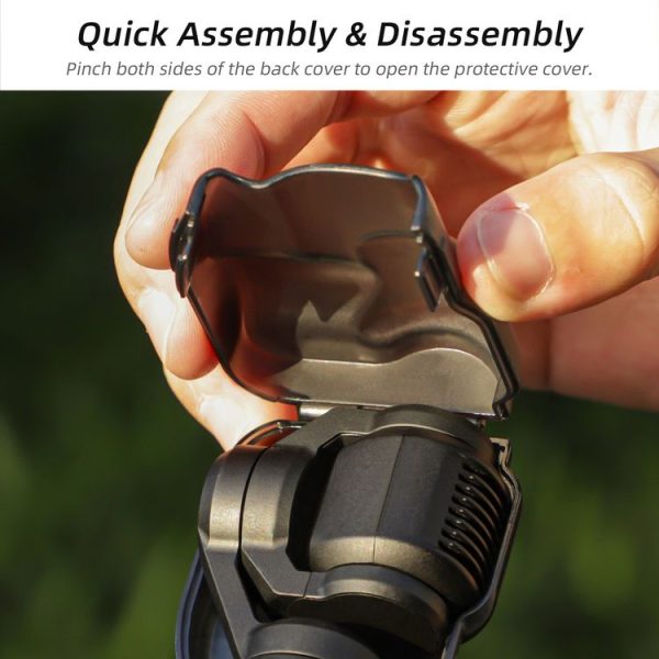 DJI OSMO Pocket 3 Sunnylife Integrated Gimbal Cover Camera Protector (Black) - Image 4