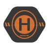 Sunnylife Drone Landing Pad 35cm Fast-Fold Double-Sided Leather Waterproof Helipad for DJI Neo / Avata 2 / Mini 4 Pro (Yellow+Orange)