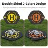 Sunnylife Drone Landing Pad 35cm Fast-Fold Double-Sided Leather Waterproof Helipad for DJI Neo / Avata 2 / Mini 4 Pro (Yellow+Orange) - Image 2