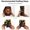Sunnylife Drone Landing Pad 35cm Fast-Fold Double-Sided Leather Waterproof Helipad for DJI Neo / Avata 2 / Mini 4 Pro (Yellow+Orange) - Image 4