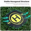 Sunnylife Drone Landing Pad 35cm Fast-Fold Double-Sided Leather Waterproof Helipad for DJI Neo / Avata 2 / Mini 4 Pro (Yellow+Orange) - Image 9