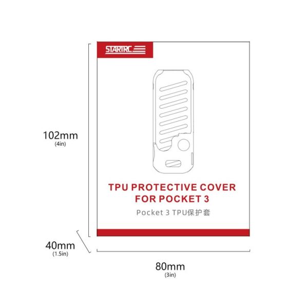 DJI OSMO Pocket 3 STARTRC Body TPU Cover Case (Purple) - Image 6