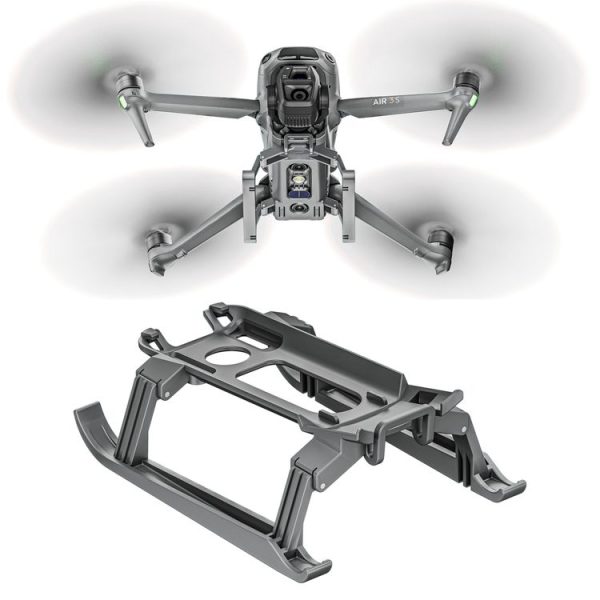 DJI Air 3S / 3 STARTRC Folding Anti-fall Anti-dirt Heightened Landing Gear Training Rack (Grey)