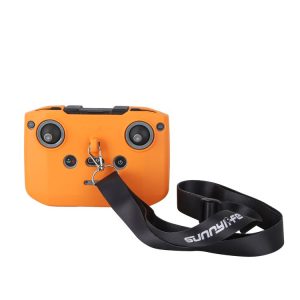 DJI Neo / Mini 4 Pro / RC-N3 / RC-N2 / RC-N1 Sunnylife Controller Protective Cover Silicone Case with Neck Strap (Orange)
