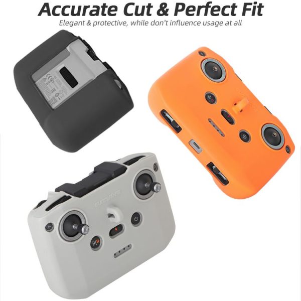 DJI Neo / Mini 4 Pro / RC-N3 / RC-N2 / RC-N1 Sunnylife Controller Protective Cover Silicone Case with Neck Strap (Orange) - Image 3