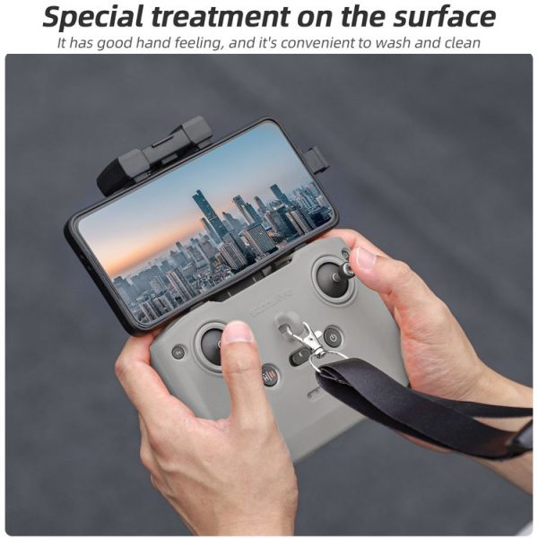 DJI Neo / Mini 4 Pro / RC-N3 / RC-N2 / RC-N1 Sunnylife Controller Protective Cover Silicone Case with Neck Strap (Orange) - Image 9