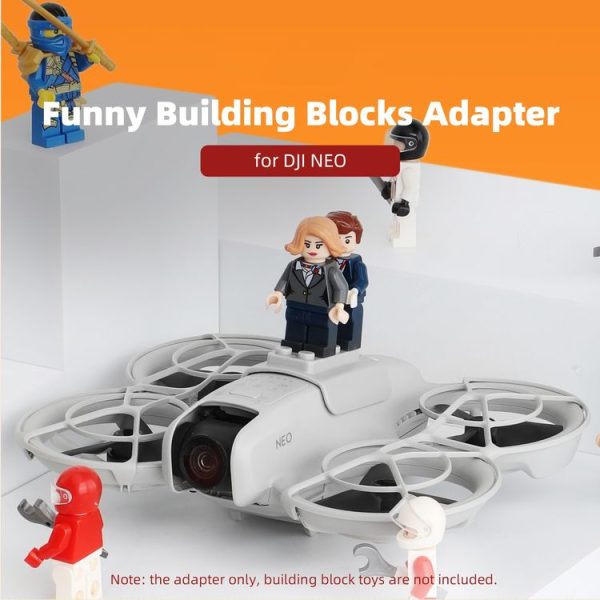 DJI Neo Sunnylife Building Blocks Adapter Funny Building Bricks Toy Expansion Accessories (Grey) - Image 9