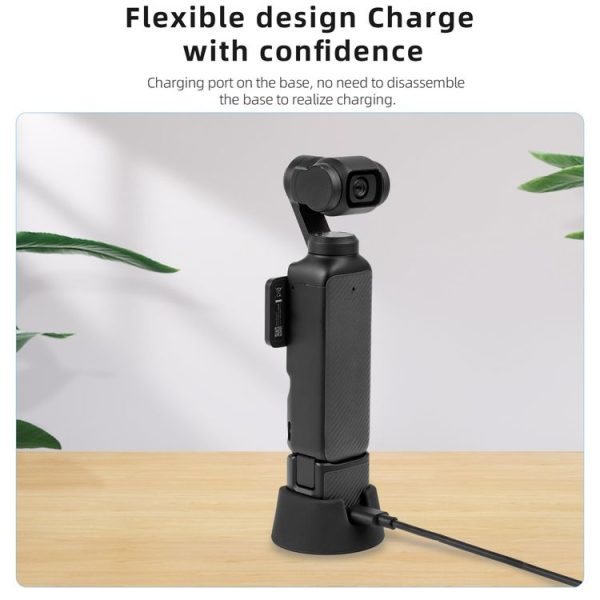 DJI Osmo Pocket 3 STARTRC Silicone Desktop Base Bracket (Black) - Image 5