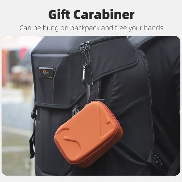 DJI Osmo Action 5 Pro / 4 / 3 Sunnylife Portable Carrying Case Mini Standard Combo Bag (Orange) - Image 6