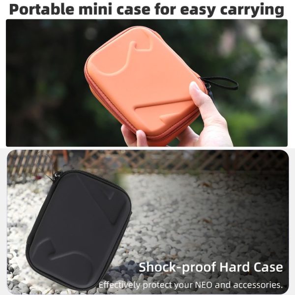 DJI Osmo Action 5 Pro / 4 / 3 Sunnylife Portable Carrying Case Mini Standard Combo Bag (Orange) - Image 7