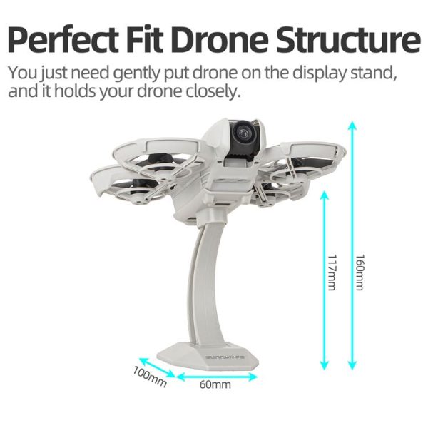 DJI Neo Sunnylife Desktop Display Stand Drone Mount Exhibition Base Bracket (Grey) - Image 2
