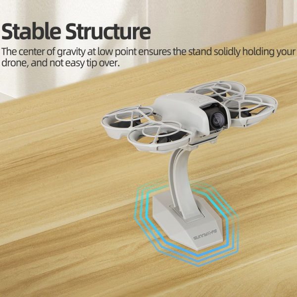 DJI Neo Sunnylife Desktop Display Stand Drone Mount Exhibition Base Bracket (Grey) - Image 7