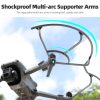 DJI Air 3S / 3 Sunnylife Propellers Guard Protector Integrated Shielding Rings Quick Release Anti-Collision Props Safe Ring (Grey) - Image 4