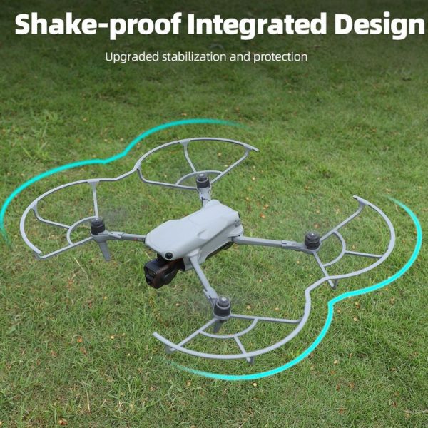 DJI Air 3S / 3 Sunnylife Propellers Guard Protector Integrated Shielding Rings Quick Release Anti-Collision Props Safe Ring (Grey) - Image 7