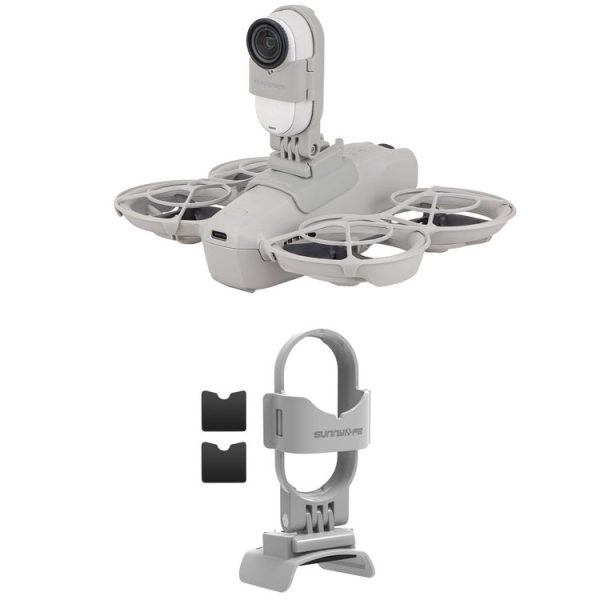 DJI Neo / Insta360 GO 3S / GO 3 Sunnylife Drone Expansion Mount Action Camera Holder Adapter (Grey)