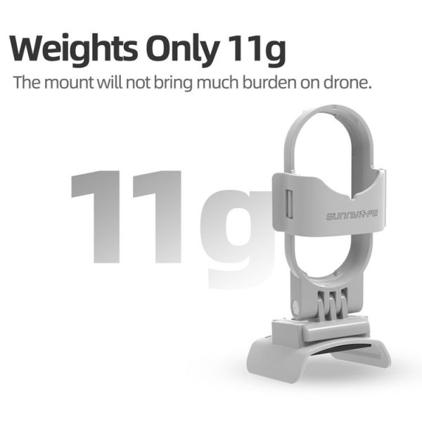 DJI Neo / Insta360 GO 3S / GO 3 Sunnylife Drone Expansion Mount Action Camera Holder Adapter (Grey) - Image 8