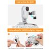 DJI Neo / Insta360 GO 3S / GO 3 Sunnylife Drone Expansion Mount Action Camera Holder Adapter (Grey) - Image 9