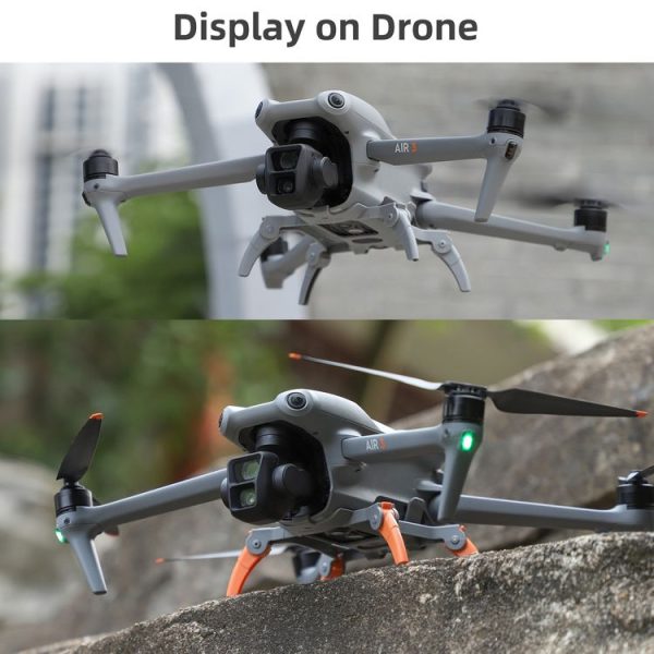 DJI Air 3S / 3 Sunnylife Landing Gear Extensions Heightened Spider Gears Support Leg (Orange) - Image 11