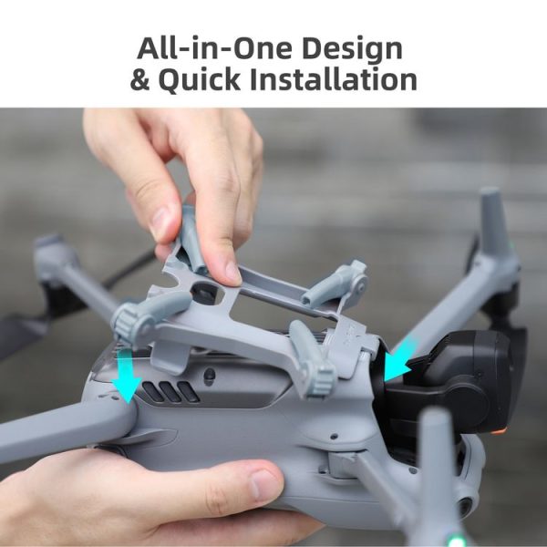 DJI Air 3S / 3 Sunnylife Landing Gear Extensions Heightened Spider Gears Support Leg (Orange) - Image 12