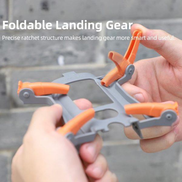 DJI Air 3S / 3 Sunnylife Landing Gear Extensions Heightened Spider Gears Support Leg (Orange) - Image 9