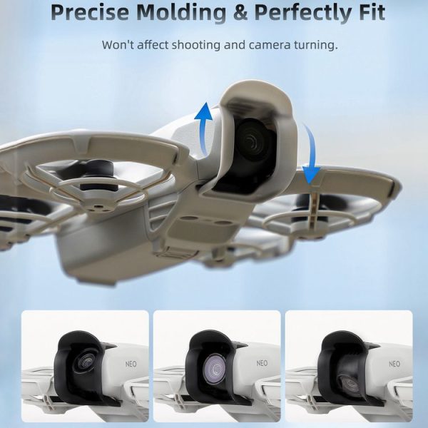 DJI Neo Sunnylife Lens Hood Anti-glare Lens Cover Sunhood Gimbal Protective Cap (Black) - Image 6