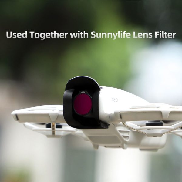 DJI Neo Sunnylife Lens Hood Anti-glare Lens Cover Sunhood Gimbal Protective Cap (Black) - Image 7
