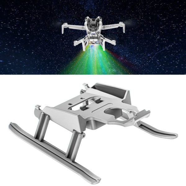 DJI Mini 4 Pro STARTRC LED Light Folding Heightened Landing Gear Training Rack (Grey)