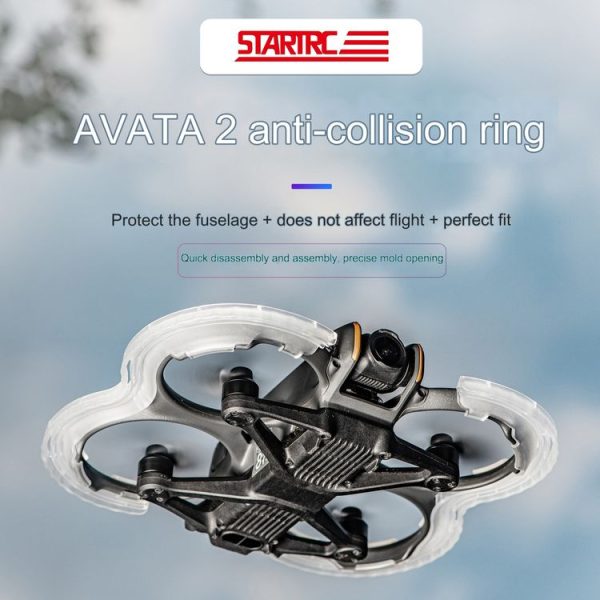 DJI Avata 2 STARTRC Central Control TPU Protective Guard Anti-collision Ring Cover (Transparent) - Image 2