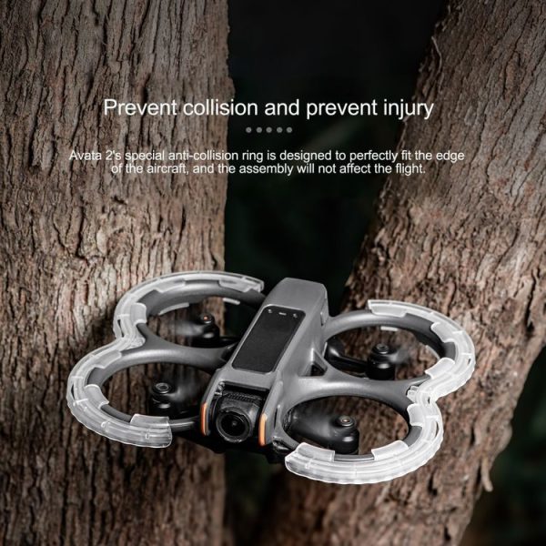 DJI Avata 2 STARTRC Central Control TPU Protective Guard Anti-collision Ring Cover (Transparent) - Image 3