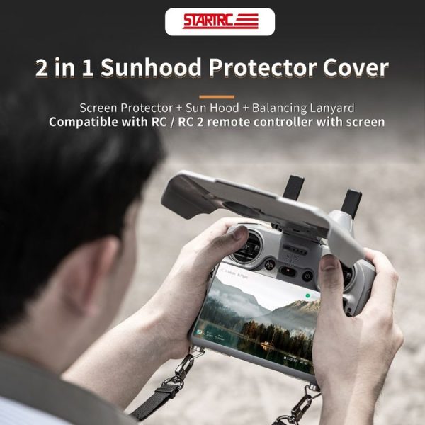 DJI RC / RC 2 STARTRC Remote Control Sunshade Protection Cover (Grey) - Image 2