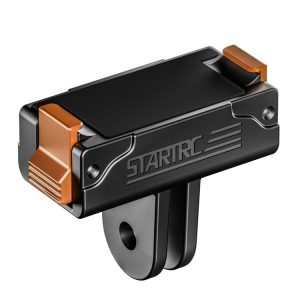 DJI Osmo Action 5 Pro / 4 / 3 STARTRC Plastic Quick Adapter Magnetic Extension Bracket (Black)
