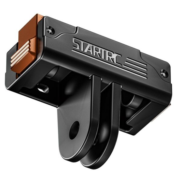 DJI Osmo Action 5 Pro / 4 / 3 STARTRC Plastic Quick Adapter Magnetic Extension Bracket (Black) - Image 2