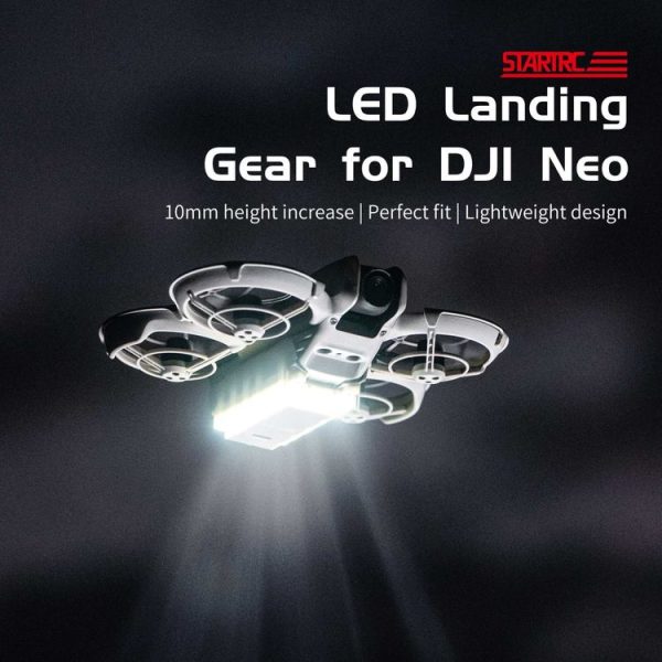 DJI Neo STARTRC LED Light Heightened Landing Gear Training Rack (Grey) - Image 2