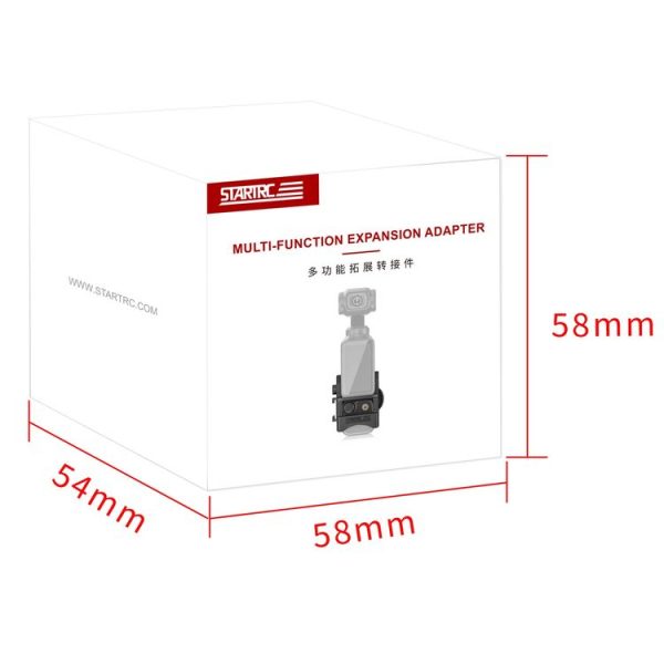 DJI OSMO Pocket 3 STARTRC Multifunctional Fixed Mount Expansion Adapter Bracket (Black) - Image 9
