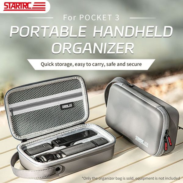 DJI OSMO Pocket 3 STARTRC Portable Carrying Case Body Storage Bag (Grey) - Image 2