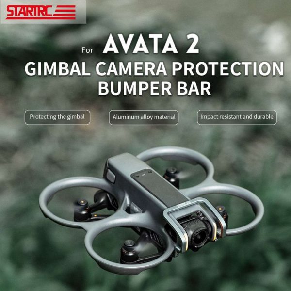 DJI Avata 2 STARTRC Gimbal Lens Anti-collision Aluminum Alloy Guard Bumper (Silver Grey) - Image 2