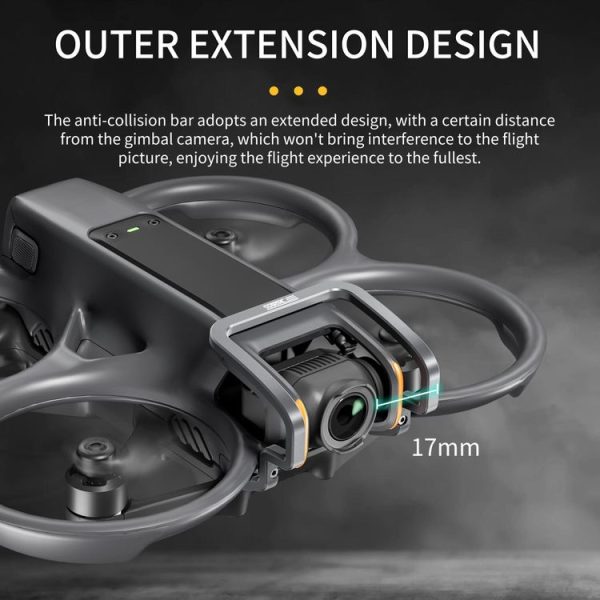 DJI Avata 2 STARTRC Gimbal Lens Anti-collision Aluminum Alloy Guard Bumper (Silver Grey) - Image 4