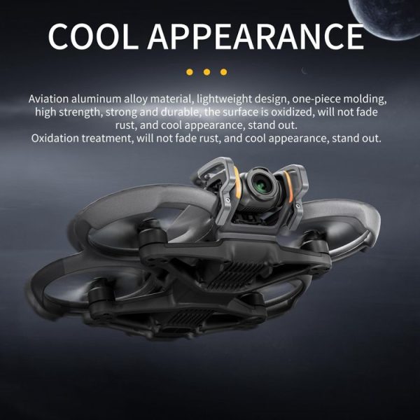 DJI Avata 2 STARTRC Gimbal Lens Anti-collision Aluminum Alloy Guard Bumper (Silver Grey) - Image 6