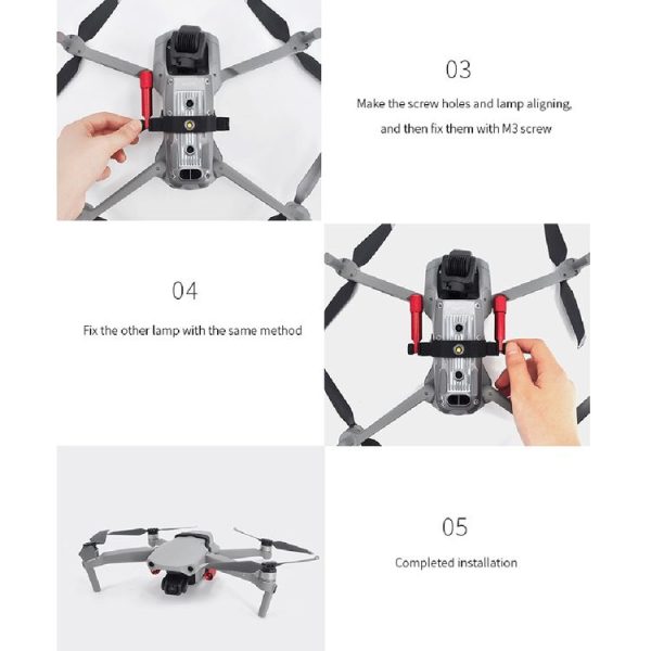 STARTRC 1107608 For DJI Mavic Air 2 Directional Signal Light Night Flight Lamp Kit - Image 9